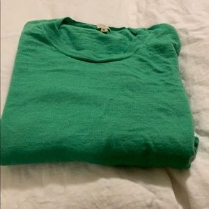 J crew green fitted sweater